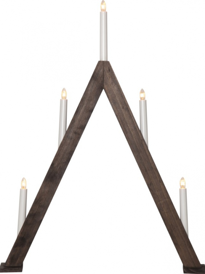 Candelabro de adviento \'Albo\' - Nogal en el grupo Iluminación / Lámparas / Iluminación navideña con Reforma (214-63)