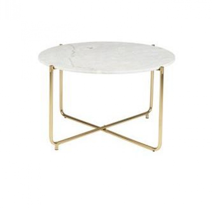 Mesa de café \'Timpa\' Redonda 70cm - Mármol/Oro en el grupo Muebles / Mesas con Reforma (2300231)