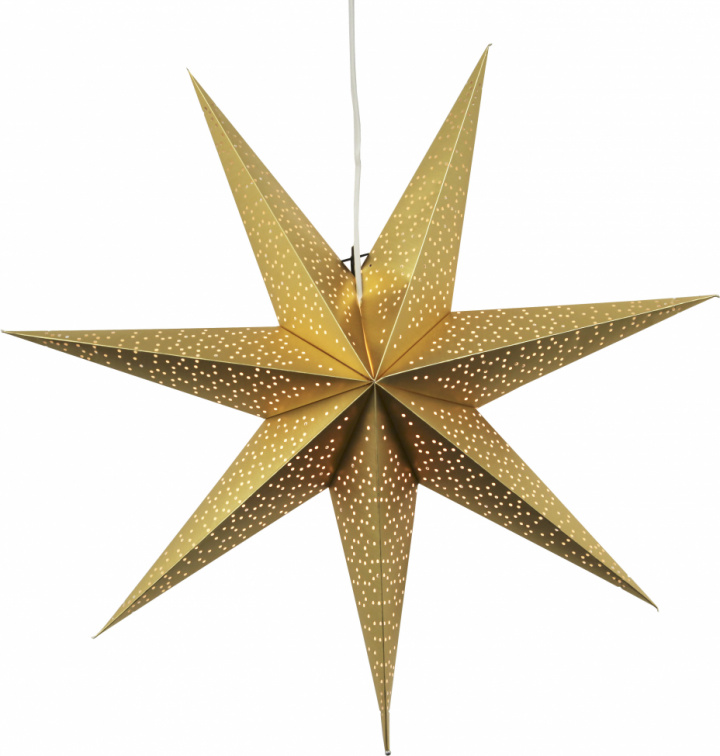 Estrella de Navidad \'Dot\' 70cm - Dorada en el grupo Iluminación / Lámparas / Iluminación navideña con Reforma (231-53)