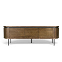 Mueble de TV \'Kärra\' 160x40cm - Nogal/Negro