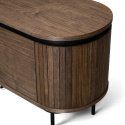 Mueble de TV \'Kärra\' 160x40cm - Nogal/Negro