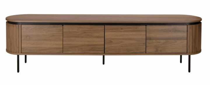 Mueble TV \'Kärra\' 200x40cm - Nogal/Negro en el grupo Muebles / Estantes y almacenamiento / Mesas de TV con Reforma (2373-walnut)