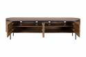 Mueble TV \'Kärra\' 200x40cm - Nogal/Negro