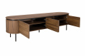 Mueble TV \'Kärra\' 200x40cm - Nogal/Negro