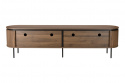 Mueble TV \'Kärra\' 200x40cm - Nogal/Negro