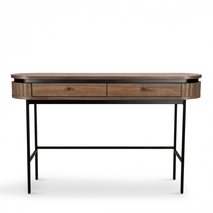 Escritorio \'Kärra\' - Nogal/Negro en el grupo Muebles / Mesas / Escritorios con Reforma (2378-walnut-svart)