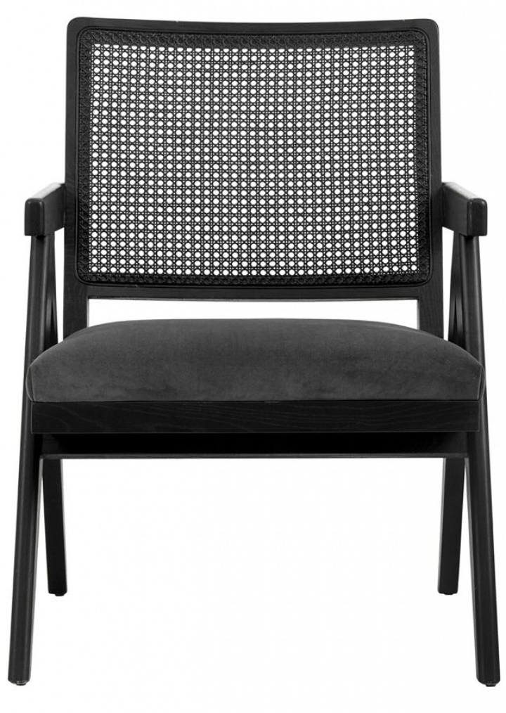 Sillón \'Wickerwork\' - Ratán/Negro en el grupo Muebles / Muebles para sentarse / Sillones con Reforma (3277)