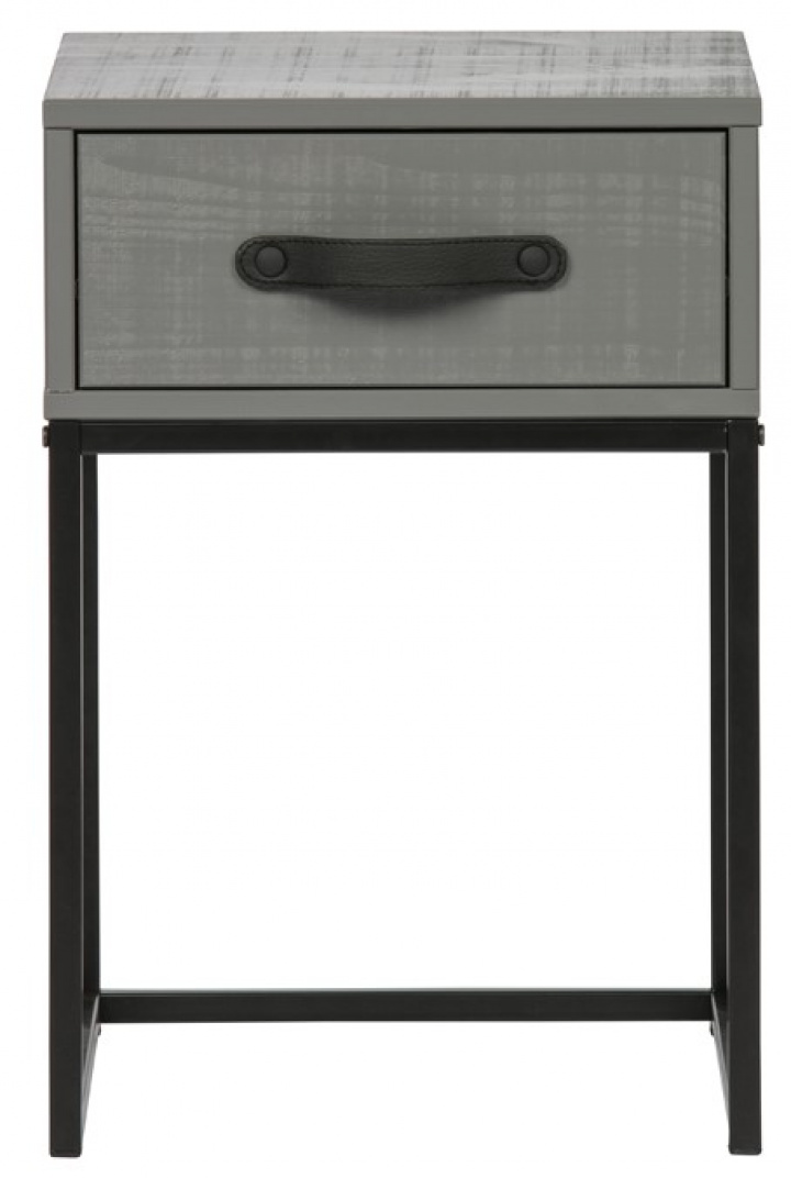 Mesita de noche \'Morris\' - Gris en el grupo Muebles / Mesas / Mesas de noche con Reforma (373393-L)