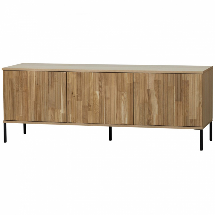 Mesa de TV \'New Gravure\' 150 cm - Roble/Negro en el grupo Muebles / Estantes y almacenamiento / Mesas de TV con Reforma (373473-B)