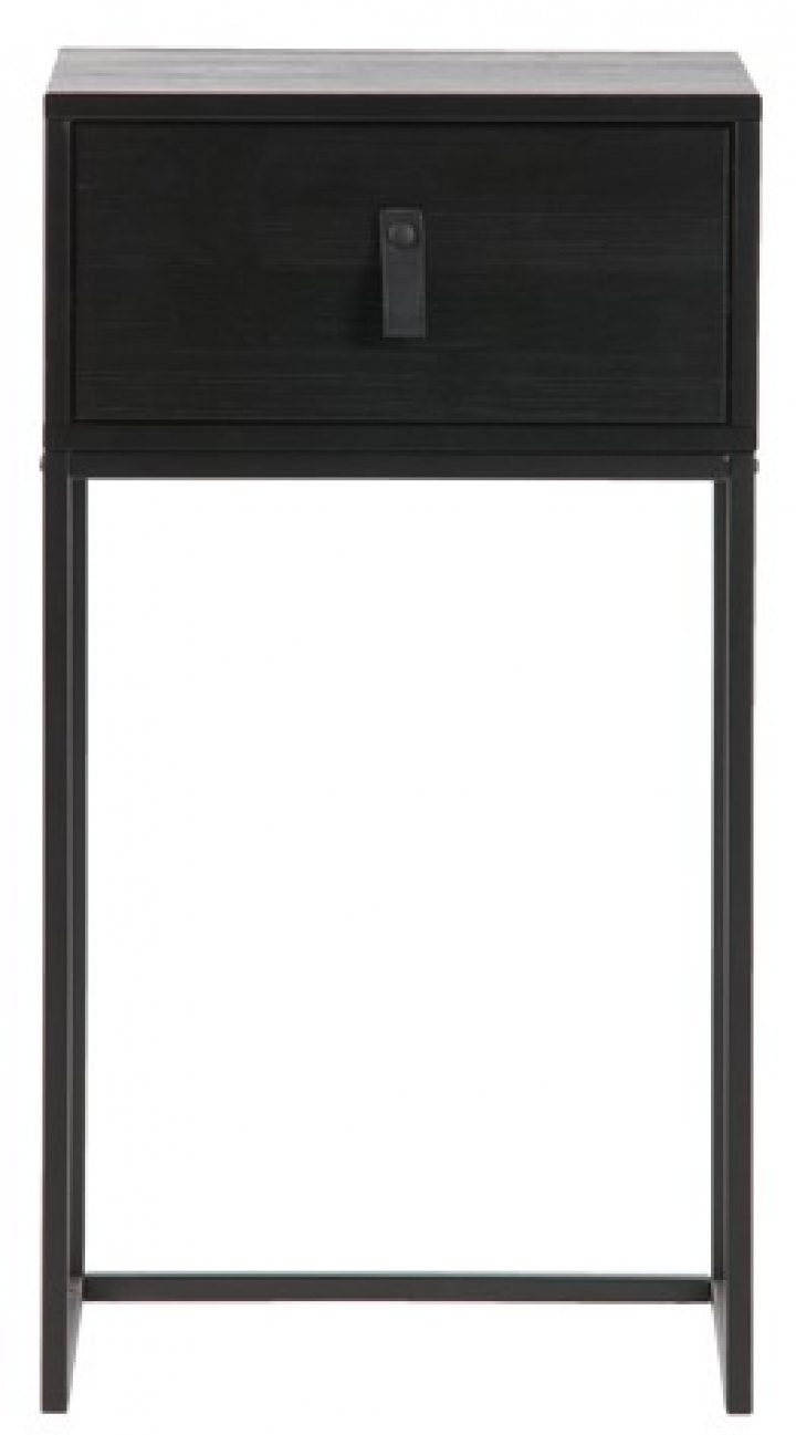 Mesita de noche \'Zola\' con cajón - Negro en el grupo Muebles / Mesas / Mesas de noche con Reforma (373673-Z)