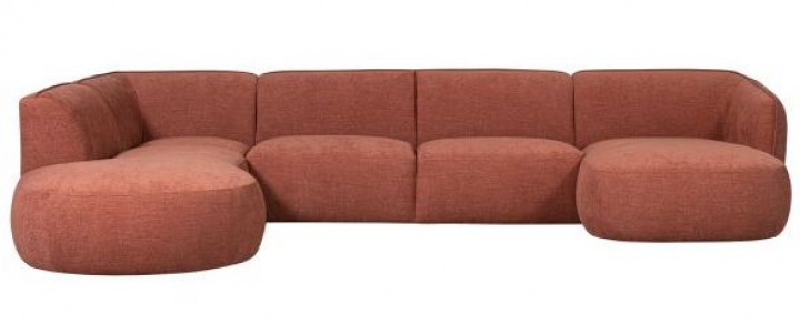 Sofá izquierda \'Polly\' - Terracota en el grupo Muebles / Sofás / Sofás con chaise longue con Reforma (374003-R)