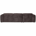 Sofá \'Cloud\' 3 plazas chaise longue izquierda - Marrón oscuro