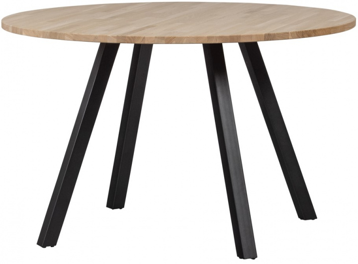 Mesa de comedor \'Tablo\' Redonda 120cm - Natural/Negro en el grupo Muebles / Mesas / Mesa de comedor con Reforma (376022-N)