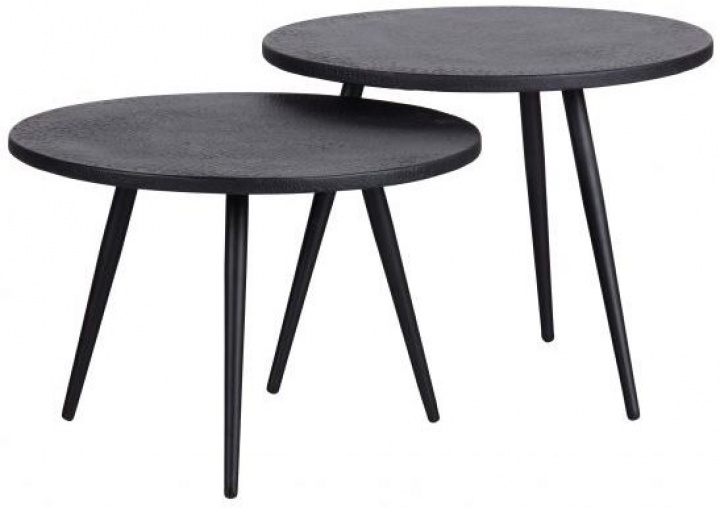 Mesa auxiliar \'Suze\' 2 piezas - Negro en el grupo Muebles / Mesas / Mesas auxiliares con Reforma (377225-Z)