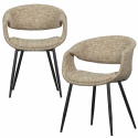 Silla de comedor \'Yossi\' - Beige/Negro