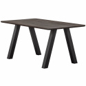 Mesa de comedor \'Tablo\' 160x90 cm - Marrón oscuro