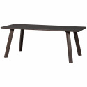 Mesa de comedor \'Tablo\' 200x90 cm - Marrón oscuro