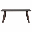 Mesa de comedor \'Tablo\' 200x90 cm - Marrón oscuro