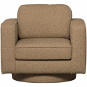 Sillón giratorio \'Lazy\' - Marrón bouclé