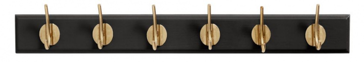 Perchero \'Hooks\' S - Negro/Dorado en el grupo Muebles / Estantes y almacenamiento / Percheros con Reforma (4080)
