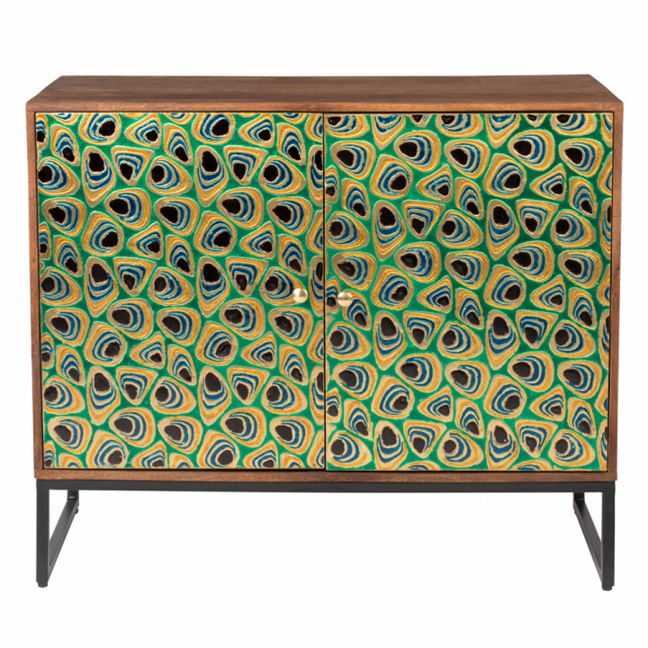 Armario \'Meena\' - Verde en el grupo Muebles / Estantes y almacenamiento / Armarios y aparadores con Reforma (4100040)