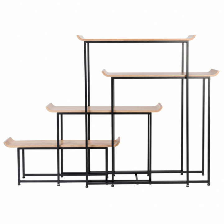 Estante \'Flodka\' - Negro/Madera en el grupo Muebles / Estantes y almacenamiento con Reforma (4100050)
