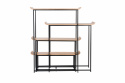Estante \'Flodka\' - Negro/Madera