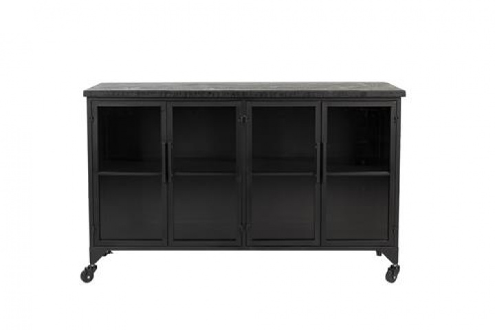 Armario \'Ferre\' Low - Negro en el grupo Muebles / Estantes y almacenamiento / Armarios y aparadores con Reforma (4100062)