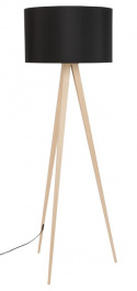 Lámpara de pie \'Tripod\' - Madera/Negro