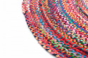 Alfombra redonda \'Flätan\' 80cm - Multicolor
