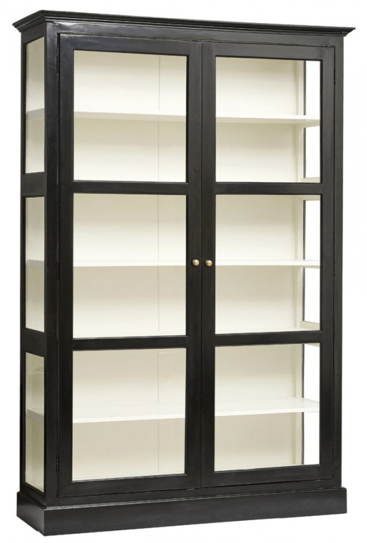 Vitrinskåp \'Classic\' - Negro/Blanco L en el grupo Muebles / Estantes y almacenamiento / Armarios y aparadores con Reforma (5901)