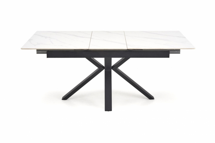 Mesa de comedor \'Platan\' 140-180cm - Blanco/negro en el grupo Muebles / Mesas / Mesa de comedor con Reforma (5905248135529)