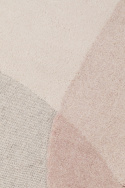 Alfombra de lana \'Dream\' 160x230cm - Natural/Rosa