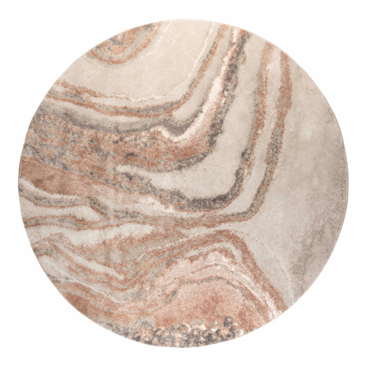 Alfombra \'Sol\' Redonda 200cm - Gris/marrón en el grupo Decoración / Alfombras con Reforma (6100051)