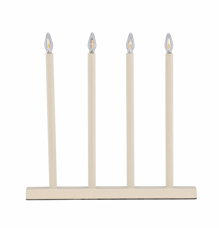 Candelabro de adviento \'Åre\' - Beige en el grupo Iluminación / Lámparas / Iluminación navideña con Reforma (61836-102)