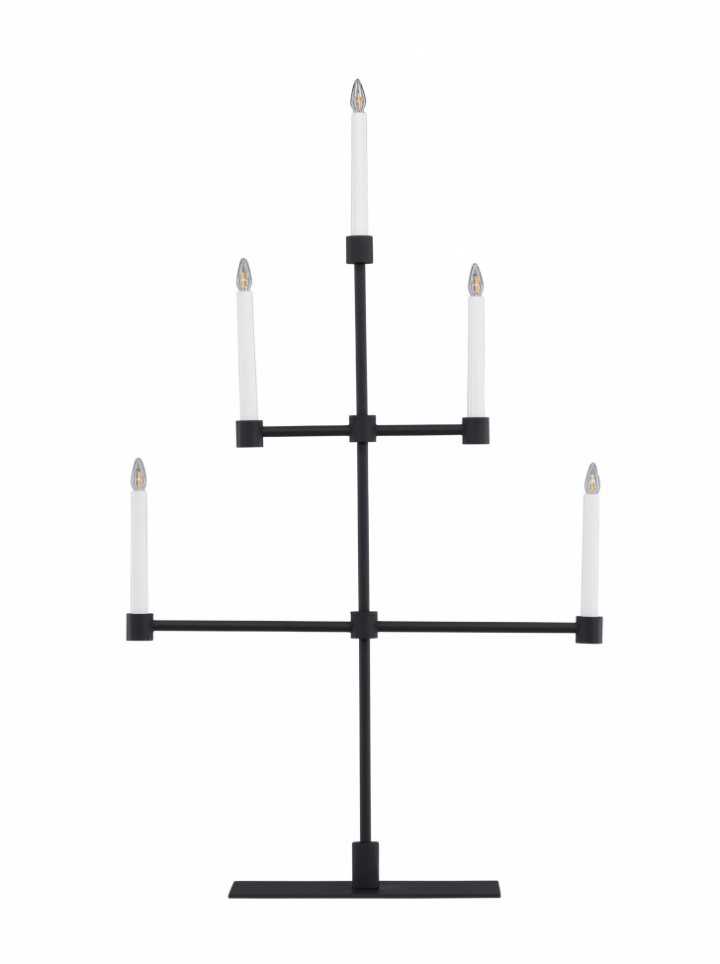 Candelabro de adviento \'Falsterbo\' - Negro en el grupo Iluminación / Lámparas / Iluminación navideña con Reforma (61838-100)