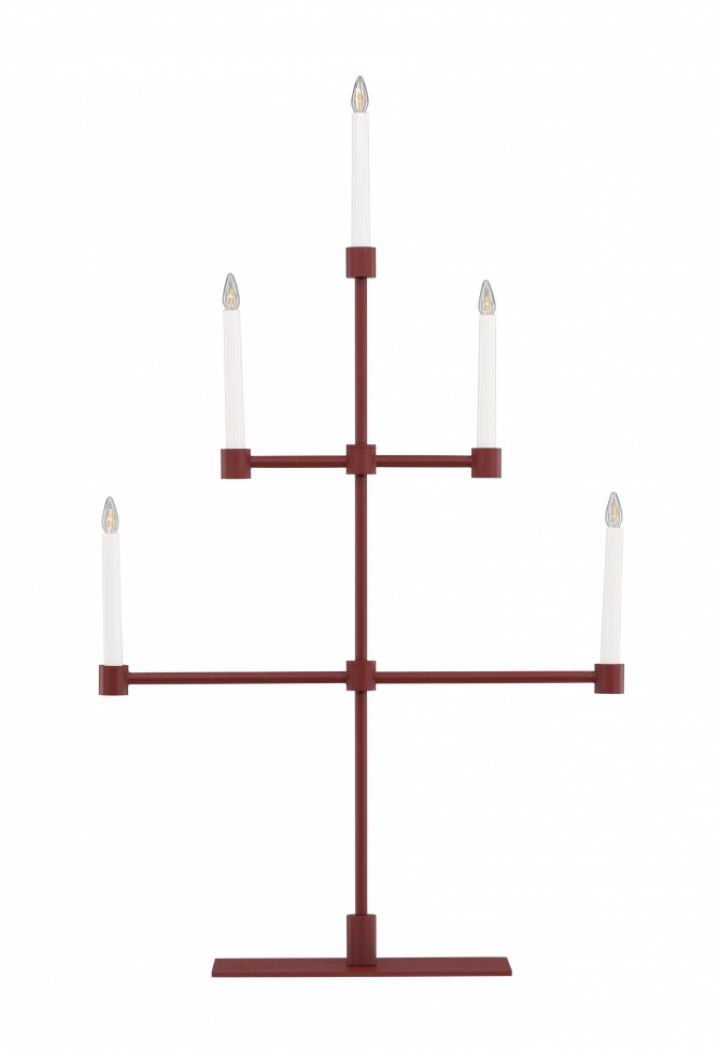 Candelabro de adviento \'Falsterbo\' - Rojo en el grupo Iluminación / Lámparas / Iluminación navideña con Reforma (61838-889)