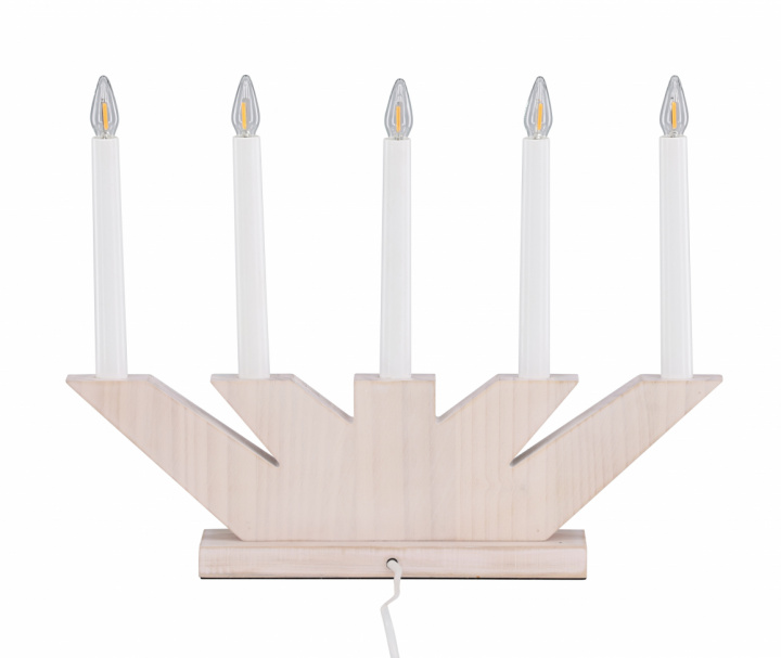 Candelabro de adviento \'Katrineholm\' - Blanco en el grupo Iluminación / Lámparas / Iluminación navideña con Reforma (61840-130)