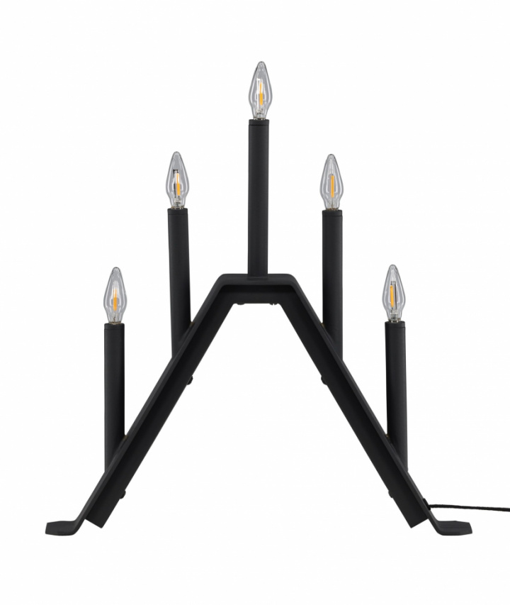 Candelabro de adviento \'Norrlund\' - Negro en el grupo Iluminación / Lámparas / Iluminación navideña con Reforma (61844-100)