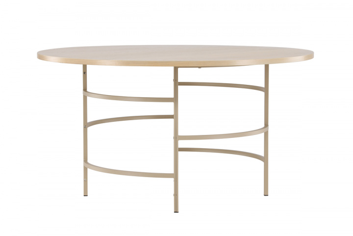 Mesa de comedor \'Copenhagen\' 140x74cm - Pigmentada blanca/Oro en el grupo Muebles / Mesas / Mesa de comedor con Reforma (62031-112)