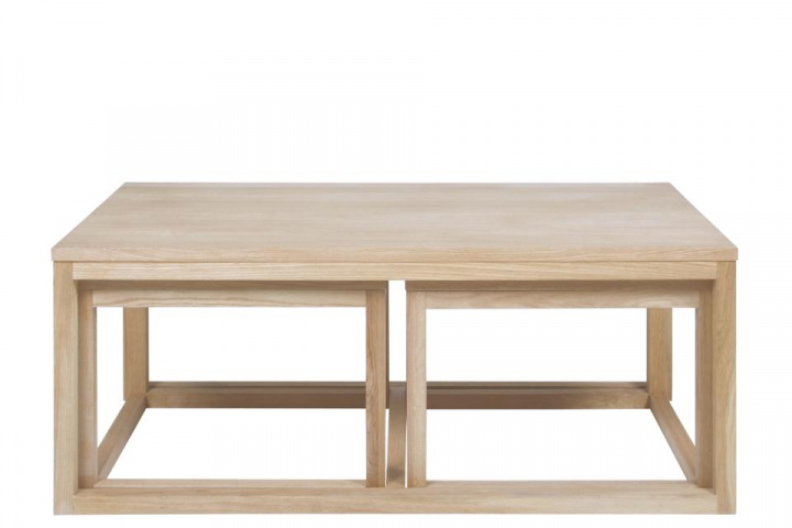Mesa de centro \'Makarska\' 3 piezas - Natural en el grupo Muebles / Mesas / Mesa de café con Reforma (62865)