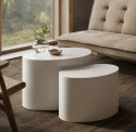 Mesa de centro \'Ponza\' 2 piezas - Blanca