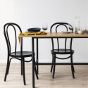 Silla \'Bistro\' - Madera/Negro