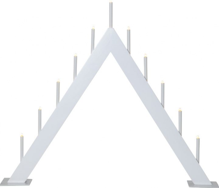 Candelabro de adviento \'Buzz\' 50cm - Blanco en el grupo Iluminación / Lámparas / Iluminación navideña con Reforma (644-47)
