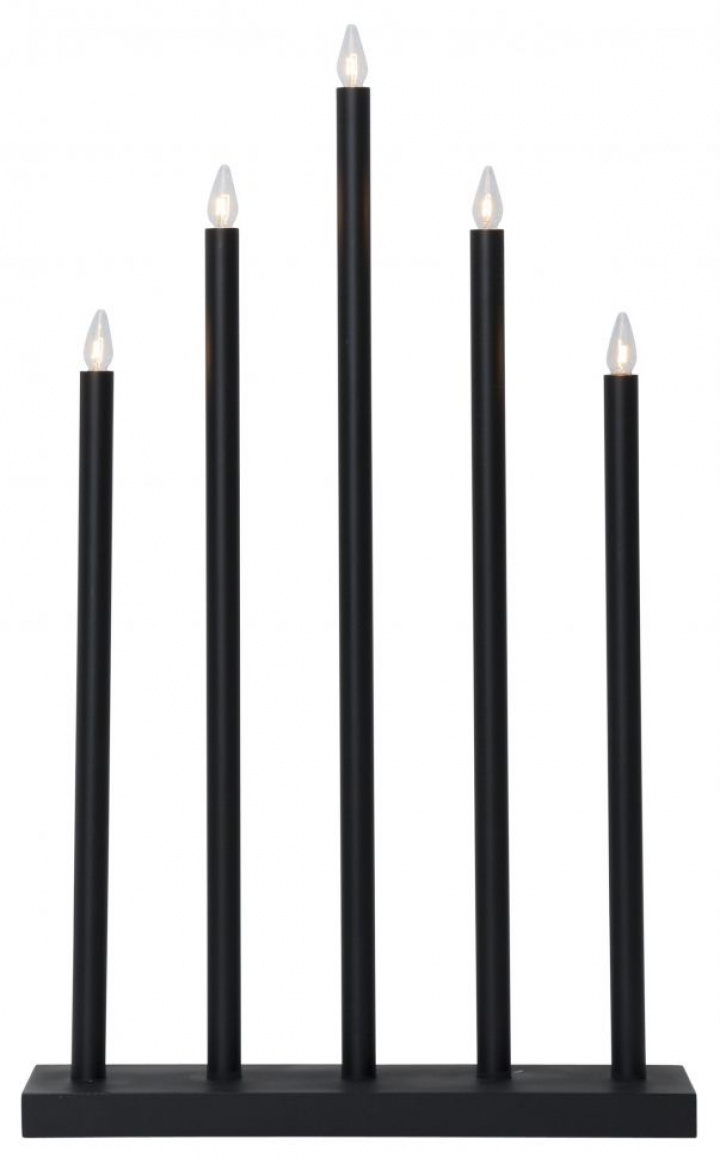 Candelabro de Adviento \'Holy\' 5 Lámparas - Negro en el grupo Iluminación / Lámparas / Iluminación navideña con Reforma (644-66)