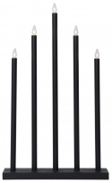 Candelabro de Adviento \'Holy\' 5 Lámparas - Negro