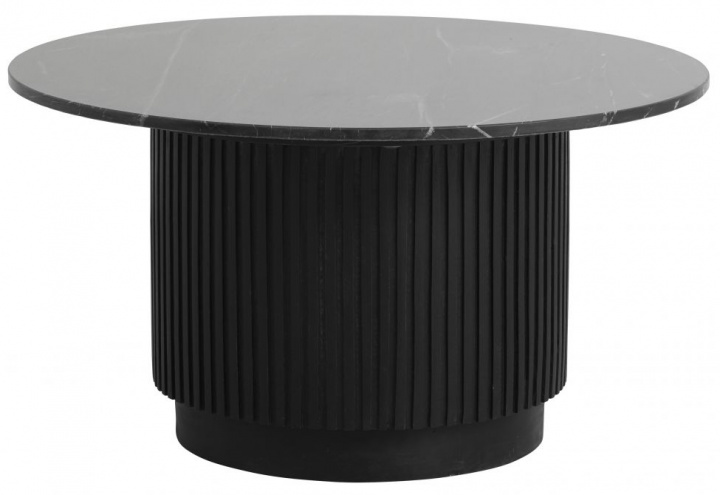 Mesa de centro \'Erie\' Redonda 75cm - Mármol Negro en el grupo Muebles / Mesas / Mesa de café con Reforma (6947)