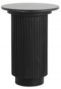 Mesa auxiliar \'Erie\' Redonda 40cm - Mármol Negro