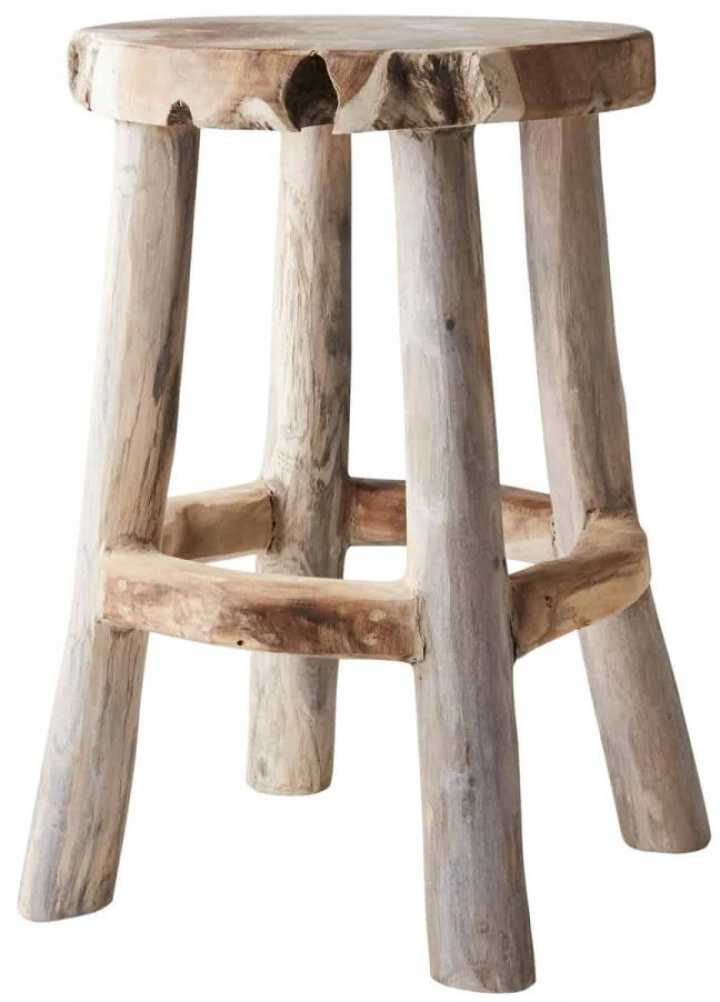 Taburete redondo \'Arvid\' 38cm - Natural en el grupo Muebles / Muebles para sentarse / Taburetes con Reforma (737-196-00)