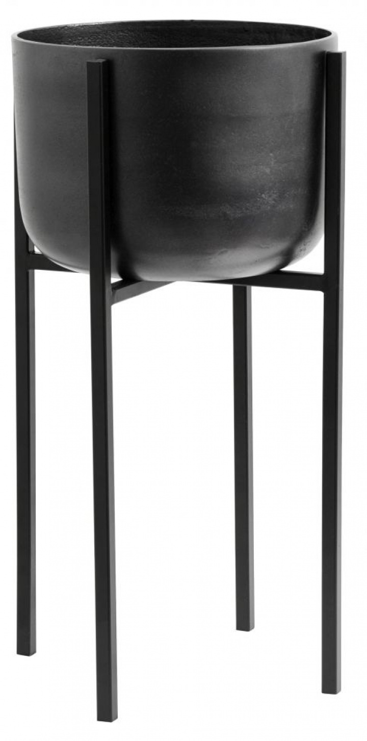 Maceta en soporte \'Oxi\' M - Negro en el grupo Decoración / Decoración / Macetas con Reforma (7661)
